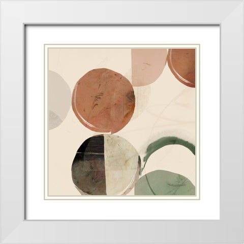 Swing I  White Modern Wood Framed Art Print with Double Matting by Hazel J