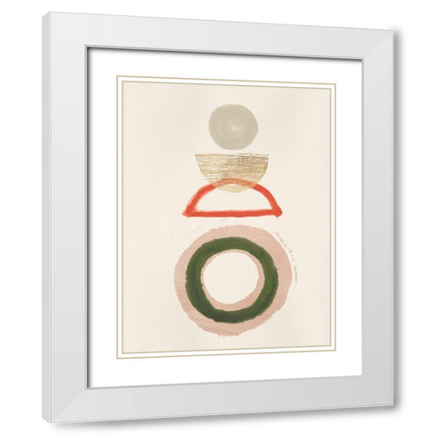 Crescent Lunar II  White Modern Wood Framed Art Print with Double Matting by Hazel J