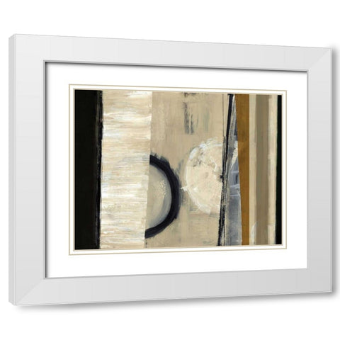 The Grey I White Modern Wood Framed Art Print with Double Matting by Hoop, Fiona