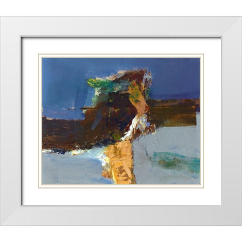Growing by you White Modern Wood Framed Art Print with Double Matting by Hoop, Fiona