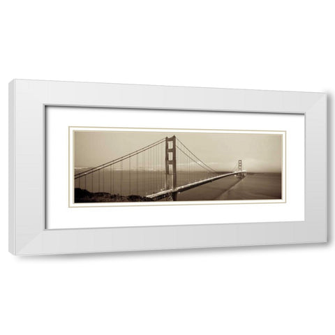 San Fran II White Modern Wood Framed Art Print with Double Matting by Rezzonico, Carlo