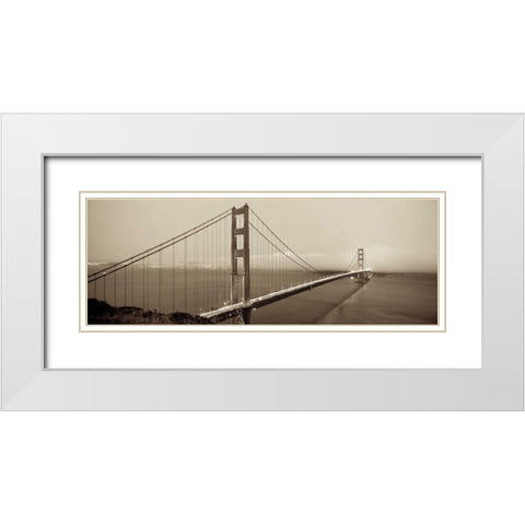 San Fran II White Modern Wood Framed Art Print with Double Matting by Rezzonico, Carlo
