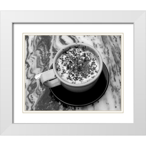 Con Ciccolata White Modern Wood Framed Art Print with Double Matting by Amour, Scott