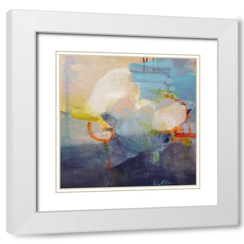 Above the Clouds White Modern Wood Framed Art Print with Double Matting by Alattar, Lina