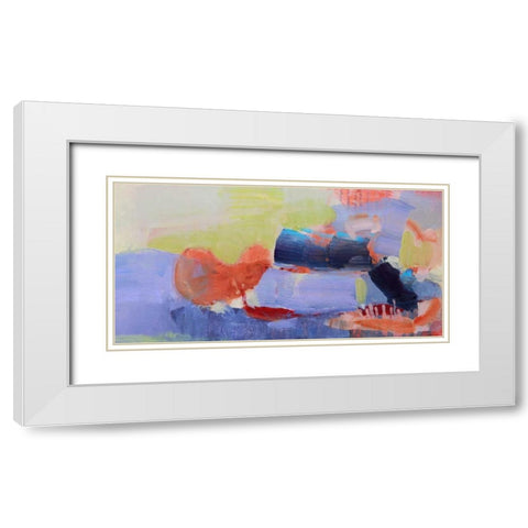 Fluttering My Way Through 2 White Modern Wood Framed Art Print with Double Matting by Alattar, Lina
