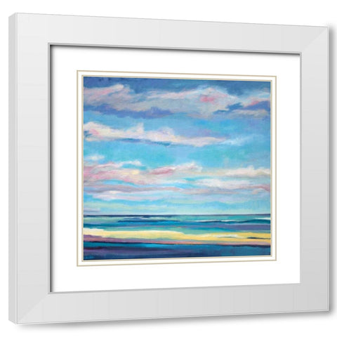 Tidal Surge White Modern Wood Framed Art Print with Double Matting by Arden, Niki
