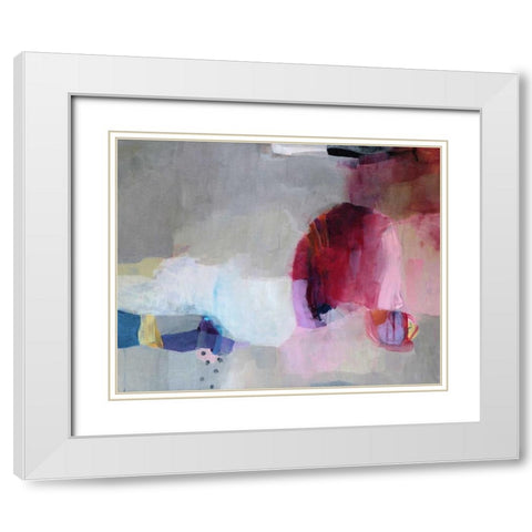 Echoes of Desire I White Modern Wood Framed Art Print with Double Matting by Alattar, Lina