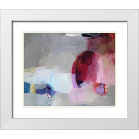 Echoes of Desire I White Modern Wood Framed Art Print with Double Matting by Alattar, Lina