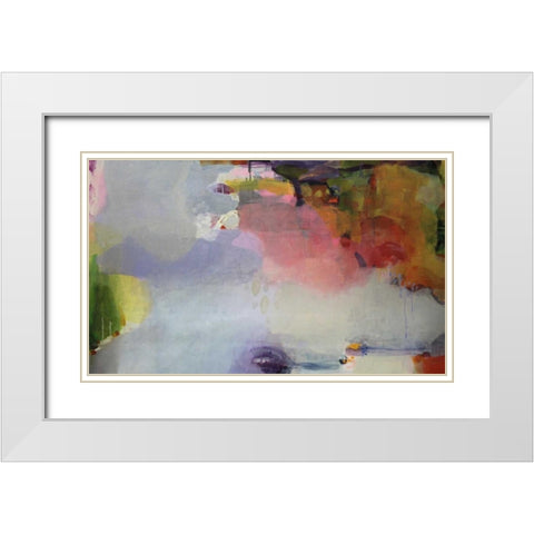 Other Side of The Moon White Modern Wood Framed Art Print with Double Matting by Alattar, Lina