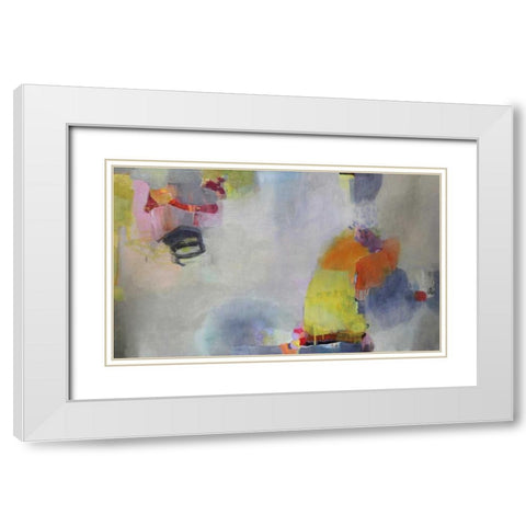 Rolling The Dice White Modern Wood Framed Art Print with Double Matting by Alattar, Lina
