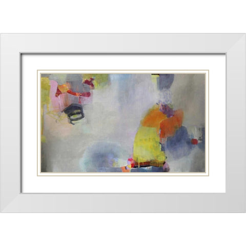 Rolling The Dice White Modern Wood Framed Art Print with Double Matting by Alattar, Lina