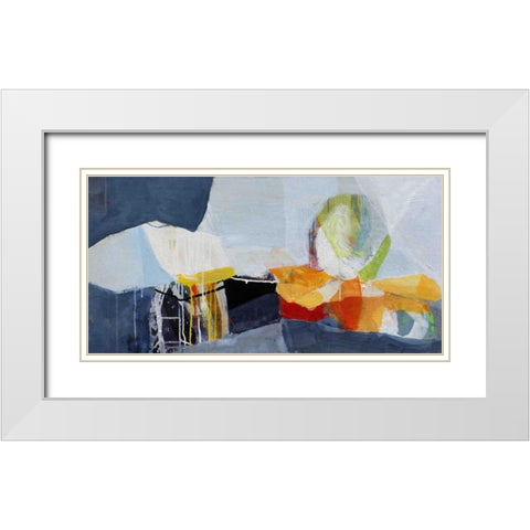 Story Teller White Modern Wood Framed Art Print with Double Matting by Alattar, Lina