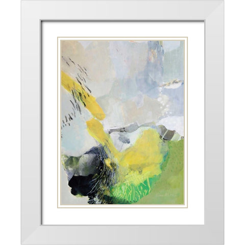 Deeper than Thought White Modern Wood Framed Art Print with Double Matting by Alattar, Lina