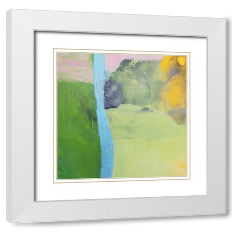 Moon Haze White Modern Wood Framed Art Print with Double Matting by Alattar, Lina