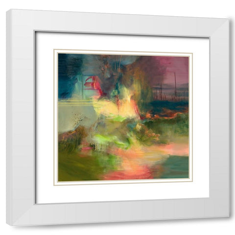 Canto Gitano White Modern Wood Framed Art Print with Double Matting by Arana, Emilia