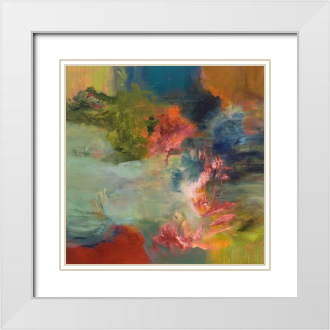Midcentury Flight White Modern Wood Framed Art Print with Double Matting by Arana, Emilia