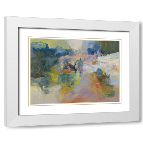 Kaibab White Modern Wood Framed Art Print with Double Matting by Arana, Emilia