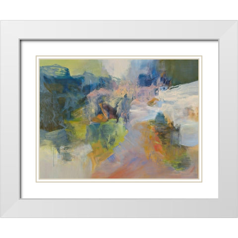 Kaibab White Modern Wood Framed Art Print with Double Matting by Arana, Emilia