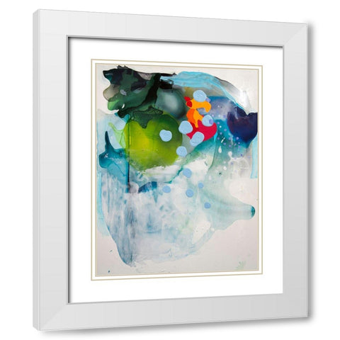 Mythical Spaces White Modern Wood Framed Art Print with Double Matting by Alattar, Lina