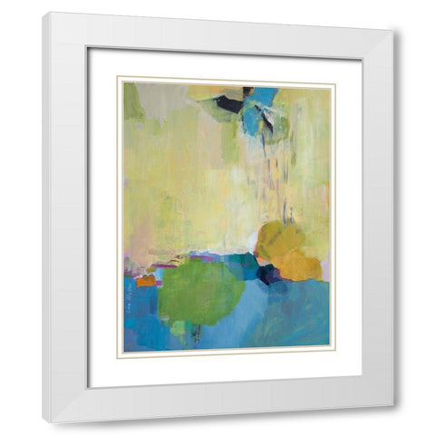 The Promise of Something White Modern Wood Framed Art Print with Double Matting by Alattar, Lina