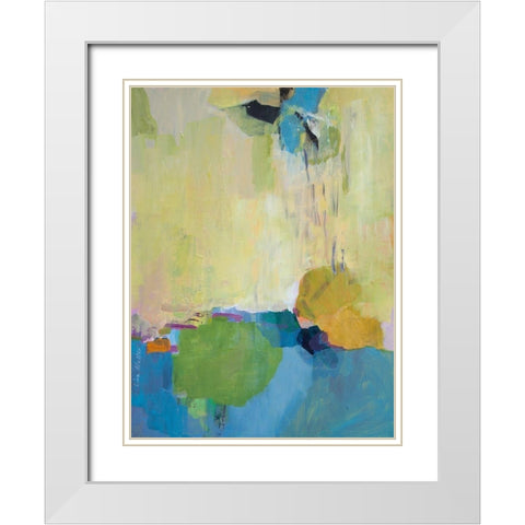 The Promise of Something White Modern Wood Framed Art Print with Double Matting by Alattar, Lina