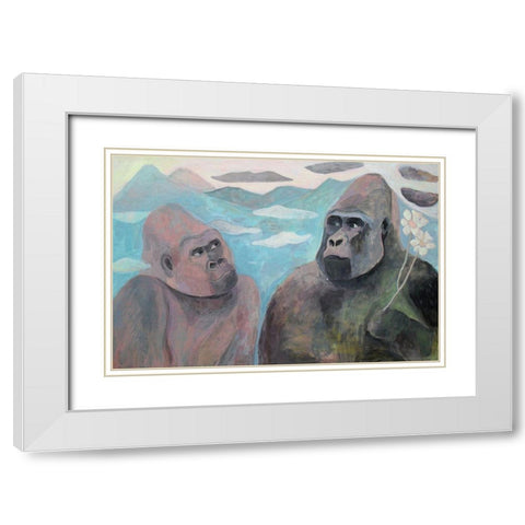Do You Love Me White Modern Wood Framed Art Print with Double Matting by Alvarez, Iria Fernandez