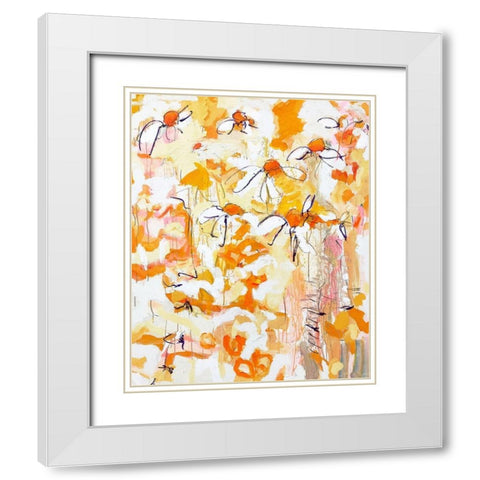 Good Day Sunshine White Modern Wood Framed Art Print with Double Matting by Anders, Per