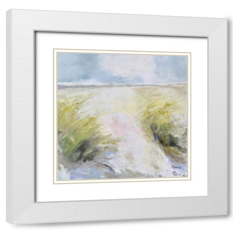 Lovers Key White Modern Wood Framed Art Print with Double Matting by Apperlo, Mila