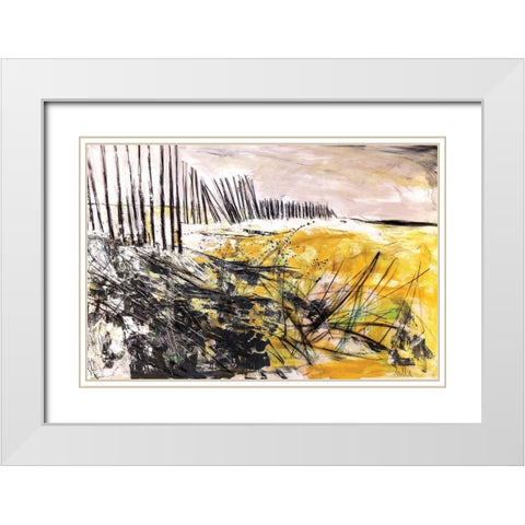 Outer Banks White Modern Wood Framed Art Print with Double Matting by Apperlo, Mila