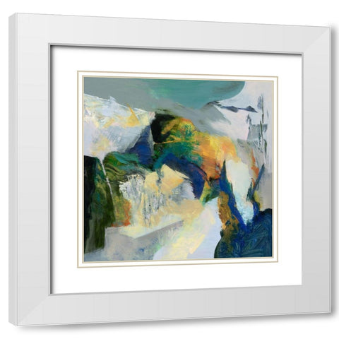 Iceberg White Modern Wood Framed Art Print with Double Matting by Arana, Emilia