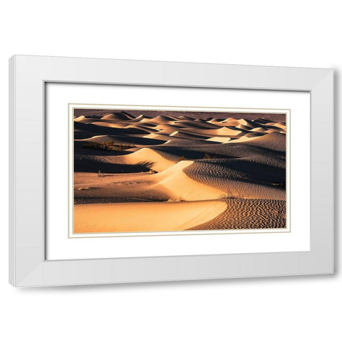Death Valley White Modern Wood Framed Art Print with Double Matting by Artemiadi, Dora