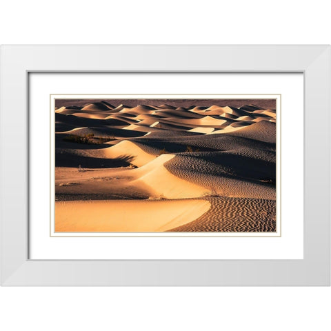 Death Valley White Modern Wood Framed Art Print with Double Matting by Artemiadi, Dora