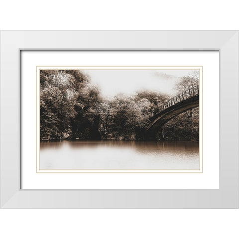 Dreams White Modern Wood Framed Art Print with Double Matting by Artemiadi, Dora