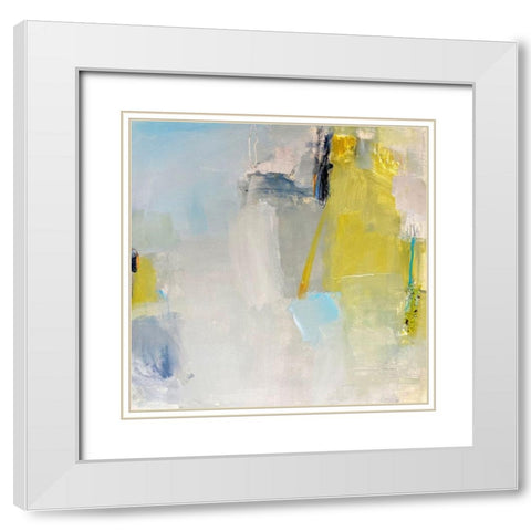 Quiet Sounds White Modern Wood Framed Art Print with Double Matting by Apperlo, Mila