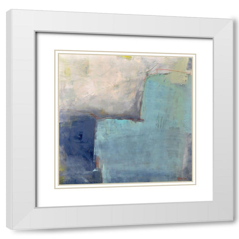 Moment of Happiness White Modern Wood Framed Art Print with Double Matting by Apperlo, Mila