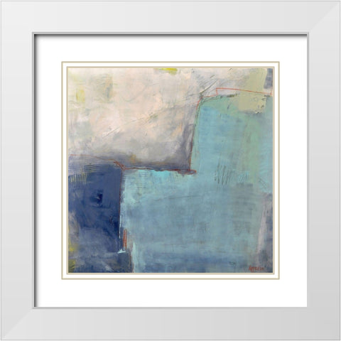Moment of Happiness White Modern Wood Framed Art Print with Double Matting by Apperlo, Mila