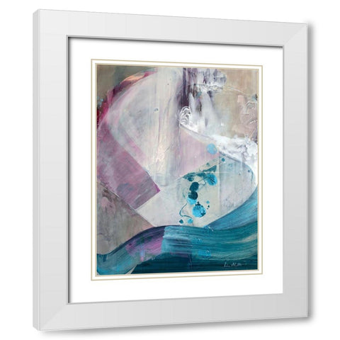 Welcoming Grace White Modern Wood Framed Art Print with Double Matting by Alattar, Lina