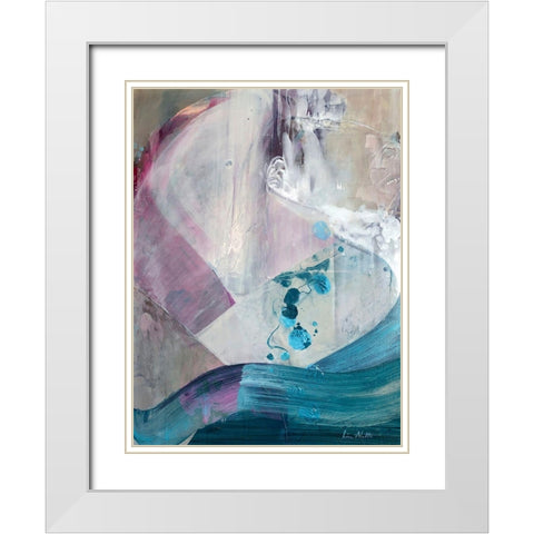 Welcoming Grace White Modern Wood Framed Art Print with Double Matting by Alattar, Lina