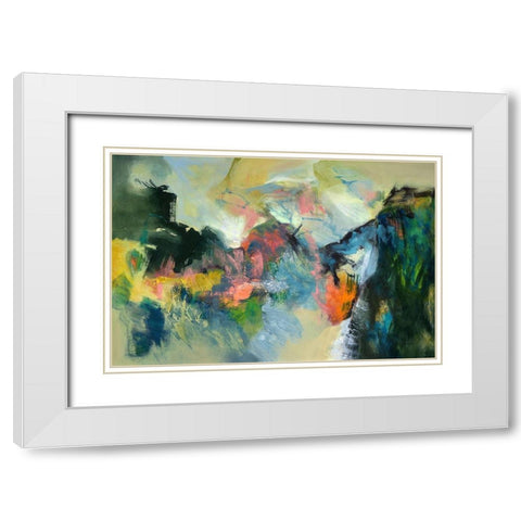 Noble Twin White Modern Wood Framed Art Print with Double Matting by Arana, Emilia