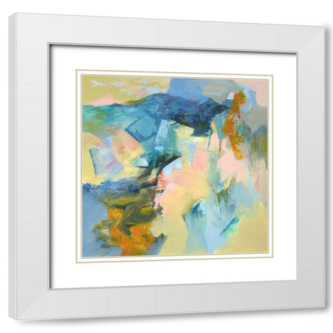 Pueblo Bonito White Modern Wood Framed Art Print with Double Matting by Arana, Emilia
