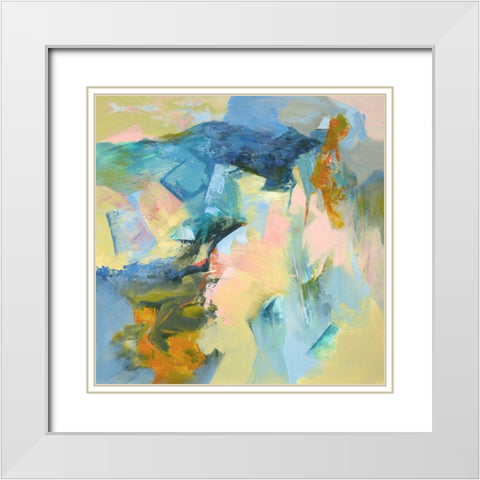 Pueblo Bonito White Modern Wood Framed Art Print with Double Matting by Arana, Emilia