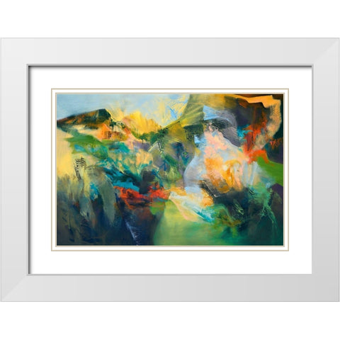 Sea of Stories White Modern Wood Framed Art Print with Double Matting by Arana, Emilia