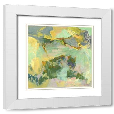 The Grass Pillow White Modern Wood Framed Art Print with Double Matting by Arana, Emilia