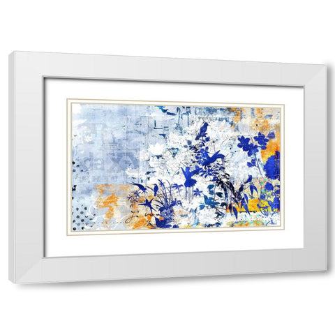 Exciting Light White Modern Wood Framed Art Print with Double Matting by Albers, Teis