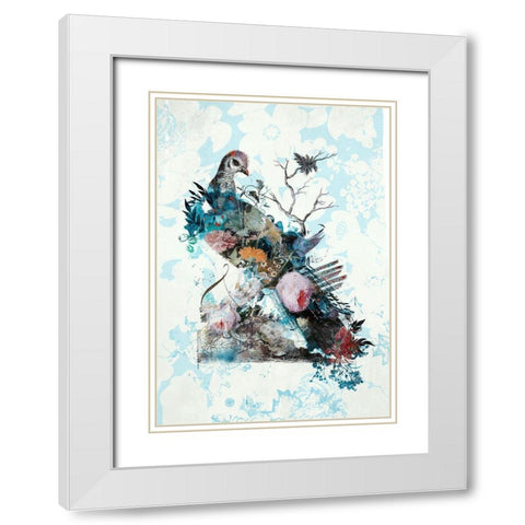 Wildness No. 1 White Modern Wood Framed Art Print with Double Matting by Albers, Teis