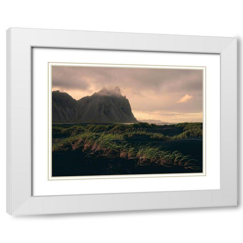 Vikings Land White Modern Wood Framed Art Print with Double Matting by Artemiadi, Dora