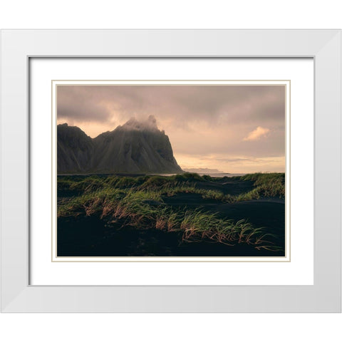 Vikings Land White Modern Wood Framed Art Print with Double Matting by Artemiadi, Dora