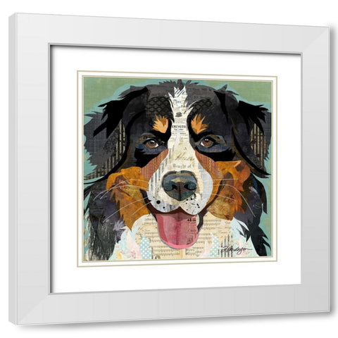 Bernese White Modern Wood Framed Art Print with Double Matting by Anderson, Traci