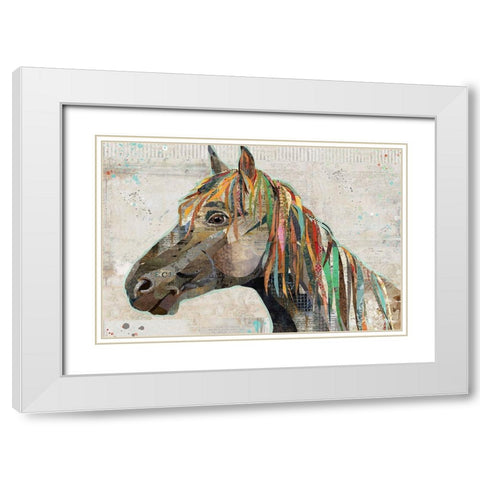 Wild Horse White Modern Wood Framed Art Print with Double Matting by Anderson, Traci