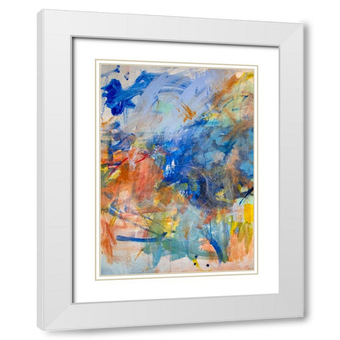 Both Sides Now White Modern Wood Framed Art Print with Double Matting by Apperlo, Mila